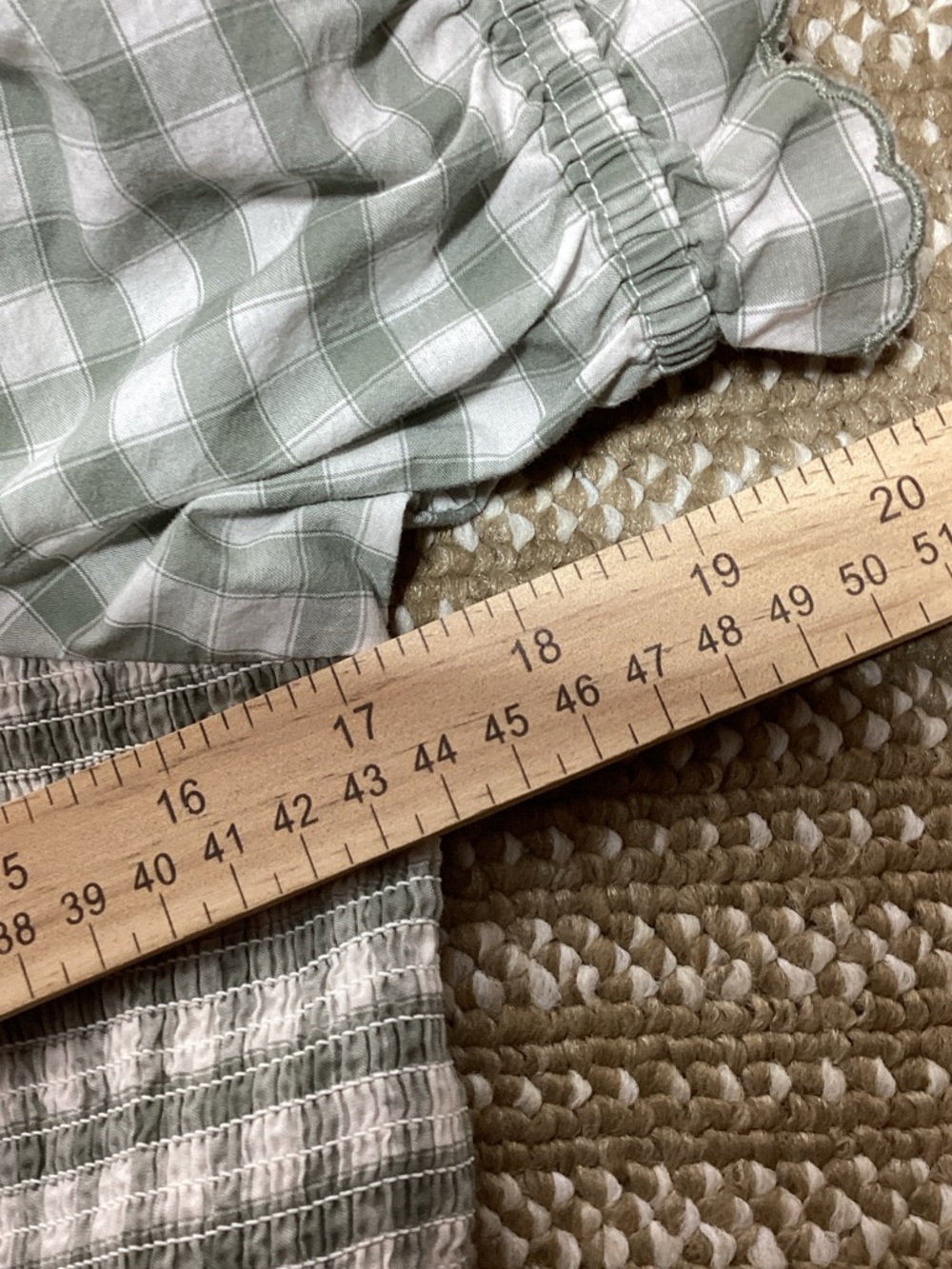 Universal Thread Medium Sage Green Gingham Maxi Dress - Picture 9 of 12
